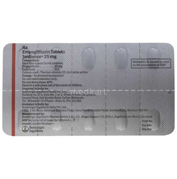 jardiance 25mg tablet 10's